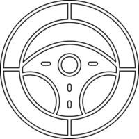 icono de vector de volante