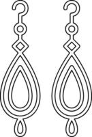 Earrings Vector Icon