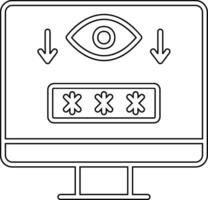 Computer Spyware Vector Icon