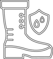 Waterproof Shoes Vector Icon