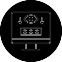 Computer Spyware Vector Icon