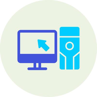 Computer Vector Icon