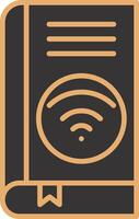 Wifi book Vector Icon