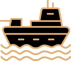 Military Ship Vector Icon