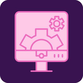 Computer Settings Vector Icon