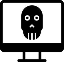 muerto pantalla vector icono