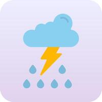 Thunder storm Vector Icon