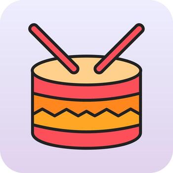 icono de vector de tambor