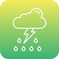 Thunder storm Vector Icon