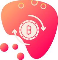 Bitcoin Exchange Vector Icon