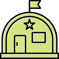 Military Warehouse Vector Icon