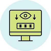Computer Spyware Vector Icon