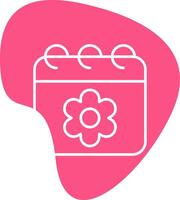 Sakura Date Vector Icon