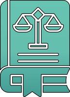 Law Book Vector Icon