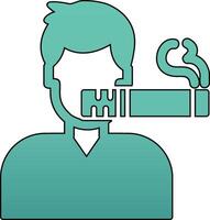 Man Smoking Vector Icon