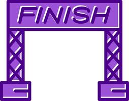 Finish Line Vector Icon