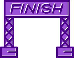 Finish Line Vector Icon