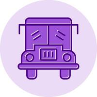 icono de vector de autobús escolar