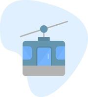 icono de vector de cabina de teleférico