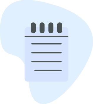 icono de vector de cuaderno