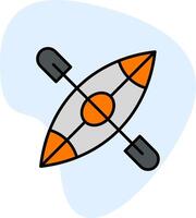 Kayak Boat Vector Icon