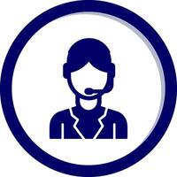 Customer Service Agent Vector Icon