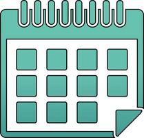 icono de vector de calendario