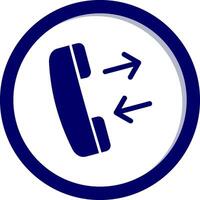 icono de vector de llamada telefónica