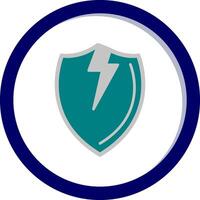 Broken Shield Vector Icon
