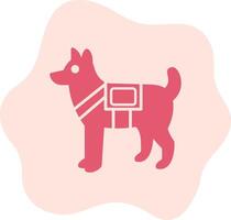 Military Dog Vector Icon