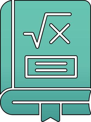 Maths Book Vector Icon