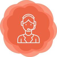 Customer Service Agent Vector Icon