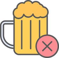 No Alcohol Vector Icon