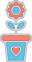 Flower Pot Vector Icon