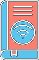 Wifi book Vector Icon