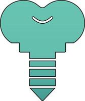 Dental Implant Vector Icon