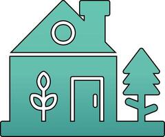 Green Home Vector Icon