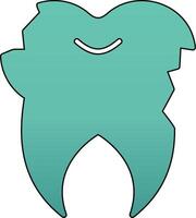 Broken Tooth Vector Icon