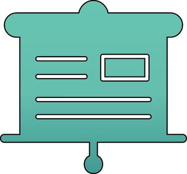 icono de vector de presentación