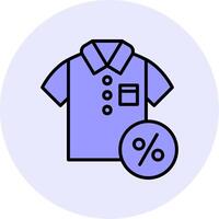 Discounted Tshirt Vector Icon