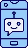 icono de vector de chatbot