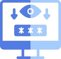 Computer Spyware Vector Icon