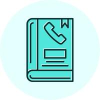 Phone Book Vector Icon