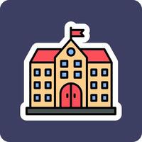 University Building Vector Icon