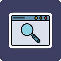 Browser Searching Vector Icon