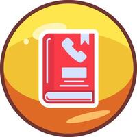 Phone Book Vector Icon