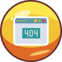 404 Error Vector Icon