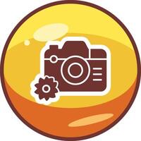 icono de vector de cámara de fotos