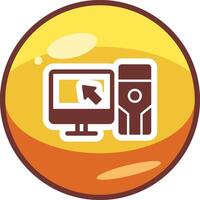 Computer Vector Icon