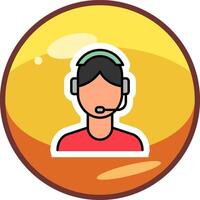 Customer Service Agent Vector Icon